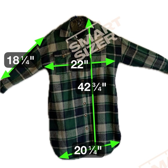 Green Plaid Button-Up Shirt Dress, Checkered Pattern,Streetwear, Relaxed Fit - Picture 10 of 10